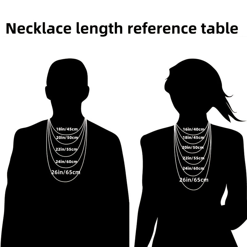 Italian Craftsmanship, S925 Sterling Silvery Ripple Necklace, Perfect for Holidays, Parties, Music Festivals, The Best Gift for His/her Birthday, Valentine's Day, Gift Box Packaging, Buy 3 Get 1 Free