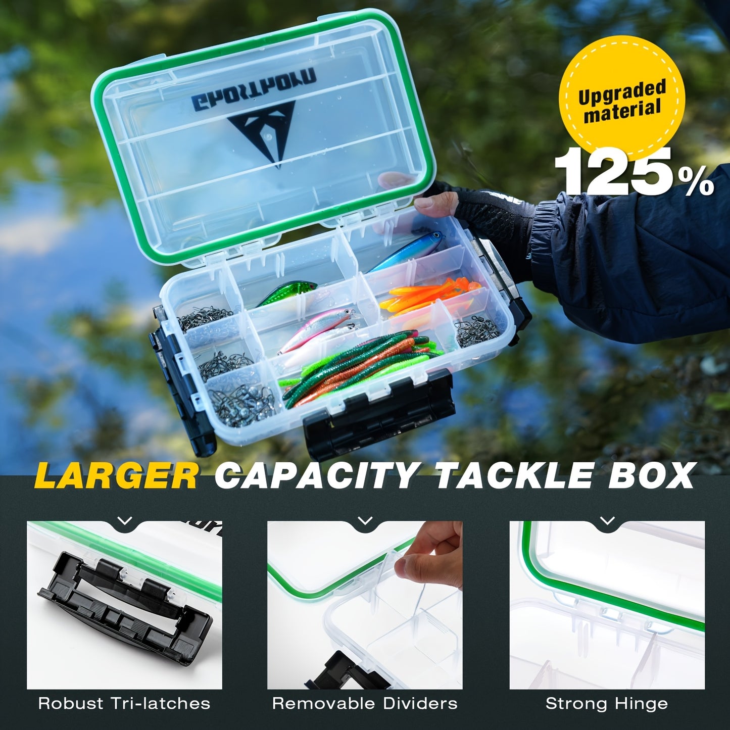 Ghosthorn Fishing Backpack with Tackle Boxes, High Quality Sling Tackle Bag for Fishing Gear with Rod Holder, Gifts for Men, Outdoor Fishing Accessory, Fishing Gear Storage, Sling Pack With Rod Holder, All-In-One Fishing Kit,