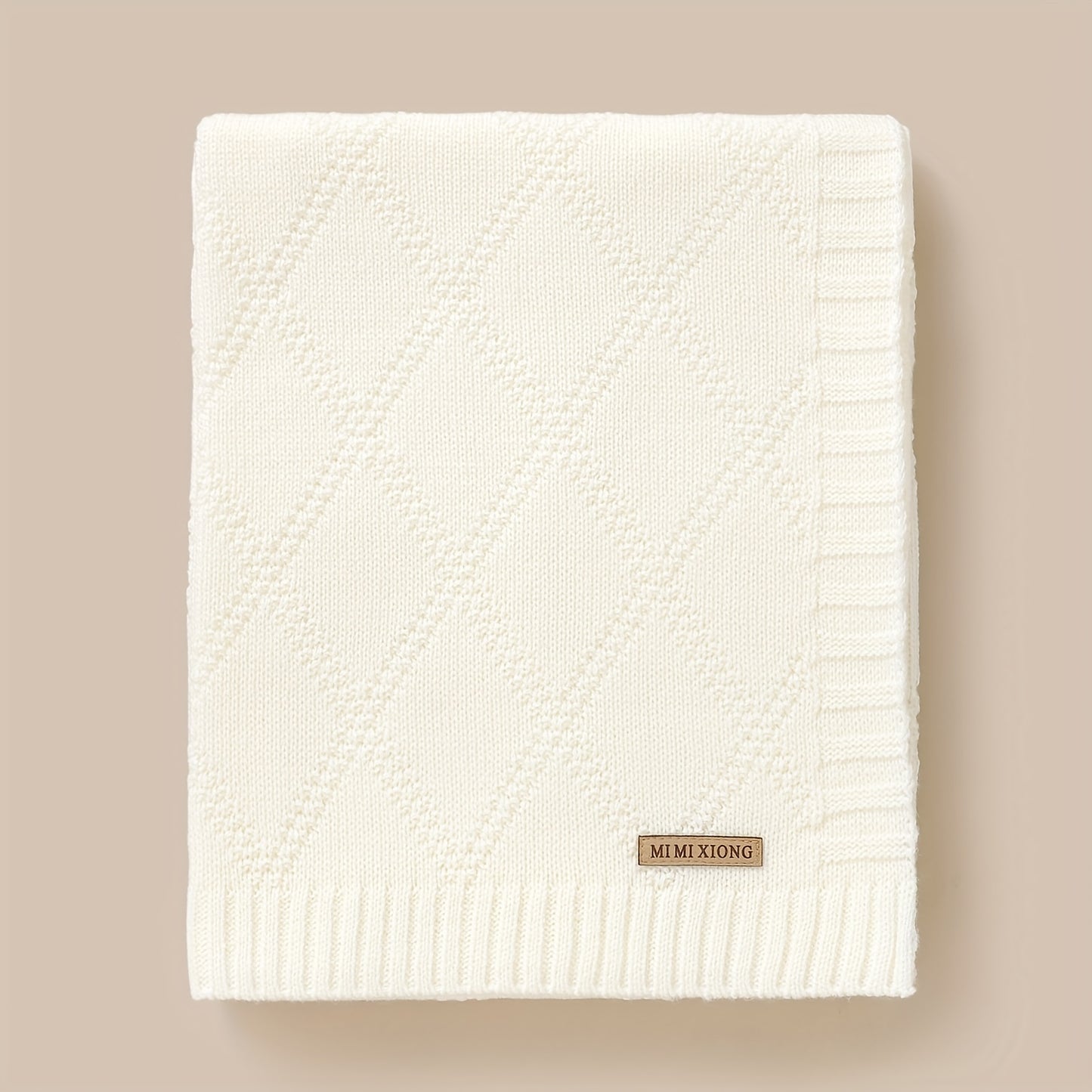 A Comfortable Simple Baby Knit Blanket Baby Swaddle Blanket Covered By Four Seasons