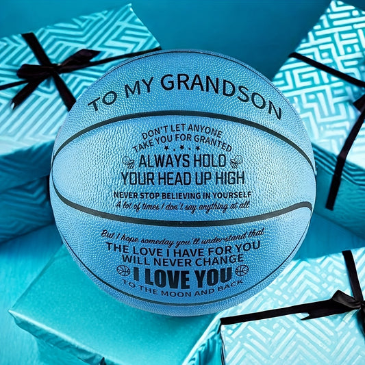 Basketball | Perfect Christmas Birthday Gift for Daughter, Grandson, Nephew, Niece - You Never Lose, Faux Leather, Mixed Color