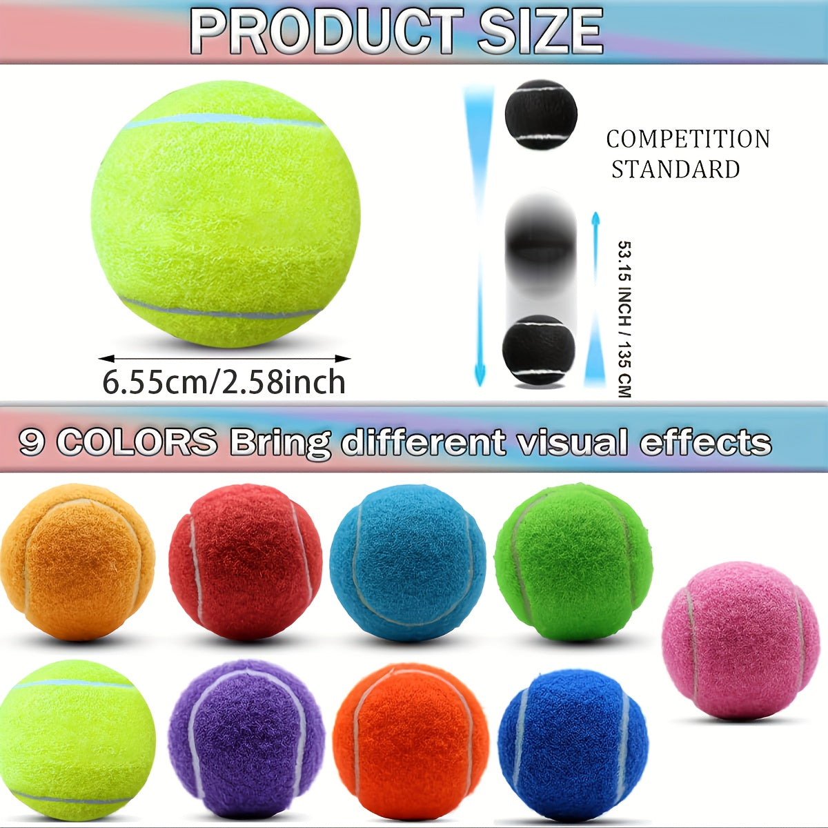 40pcs Set Of Training Tennis Balls, High Elasticity And Durable Rubber Tennis Balls for Training, Multi-purpose Style, Bright Colors, Dog Tennis Balls, Tennis Enthusiasts, Backyard Practice, Portable, Durable, with Storage Ba