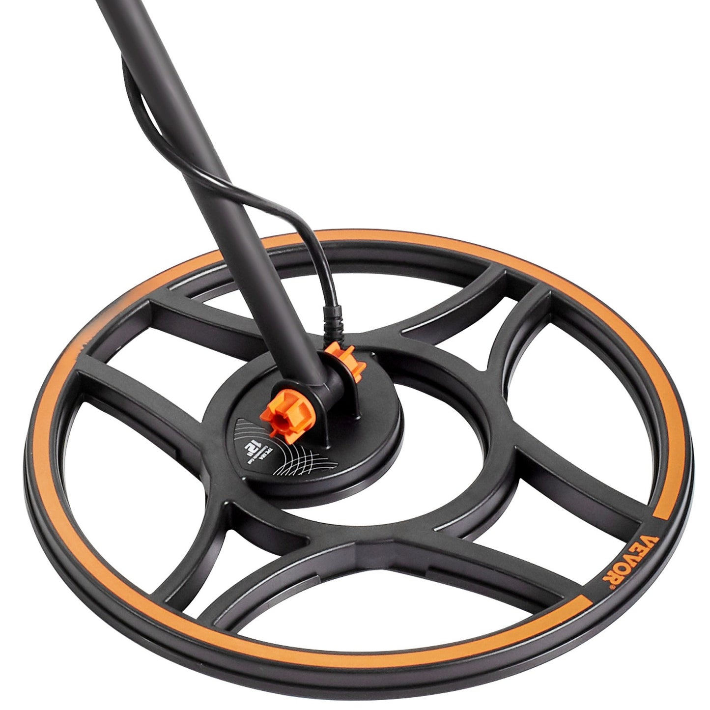 VEVOR Metal Detector, 12" Coil, Professional Rechargeable Gold Detector, 39-50 in Adjustable with LCD 7 Modes Advanced DSP Chip Bluetooth Headset, Detecting Gold Treasure Hunting