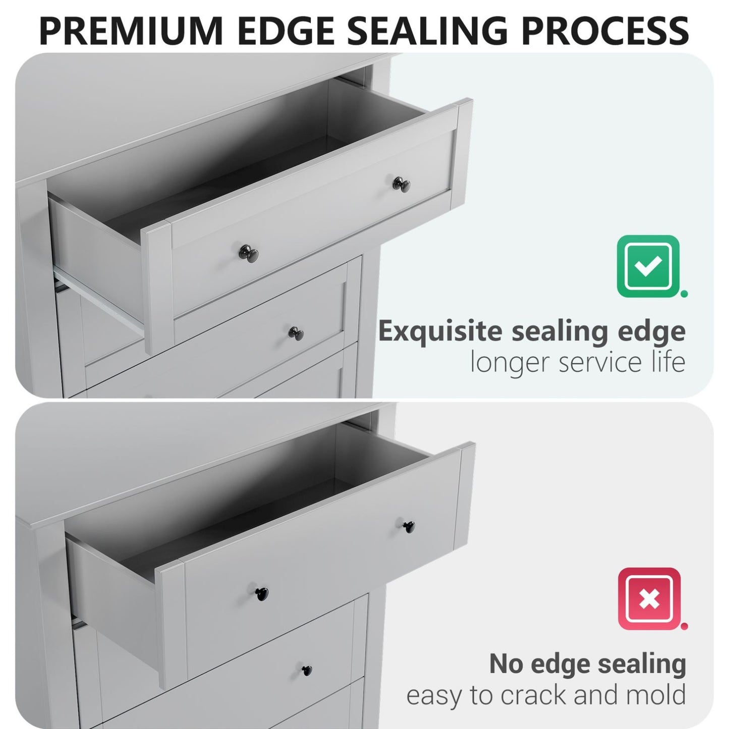 Modern 6-Drawer Storage Cabinet with an Upgraded Design, Crafted from Sheet Material And Featuring a Durable U1 Drlac 6002 Painted End. This Functional Storage Solution Is Perfect for Home Or Office Use, Ideal for Room Decor,