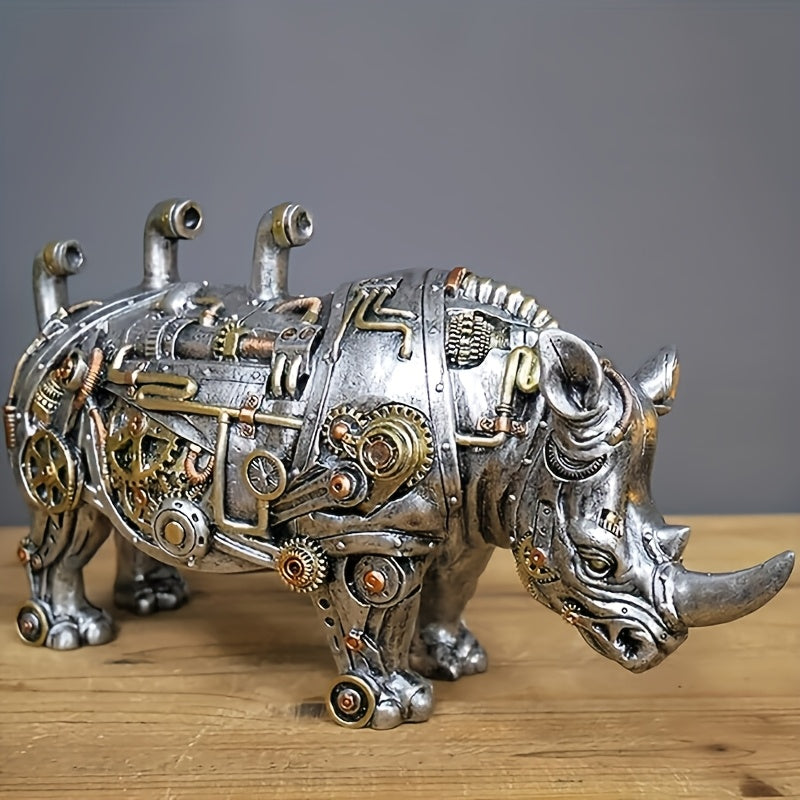 Style Animal Sculpture Mechanical Animal Ornament Decoration Heavy Industry Decoration Resin Mechanical Decoration