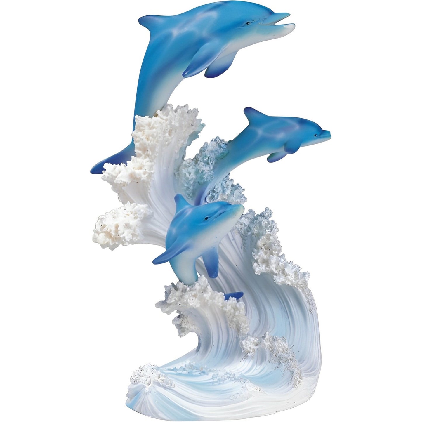 8"H Dolphins Swimming in The Waves Figurine, Home/Office Decor and Perfect Gift Idea, House Warming