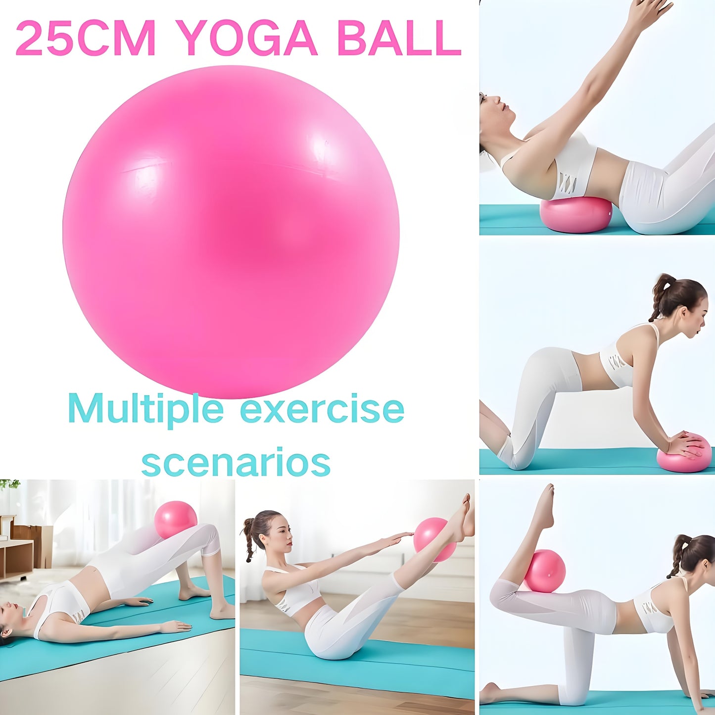 11pcs Yoga Fitness Set, Elastic Band, Latex Hip Band, Latex Resistance Band, Yoga Ball, Stretching Band, Pilates, Abdominal Band for Hip Exercise, Yoga Ball, Resistance Band, Yoga Ball for Stretching