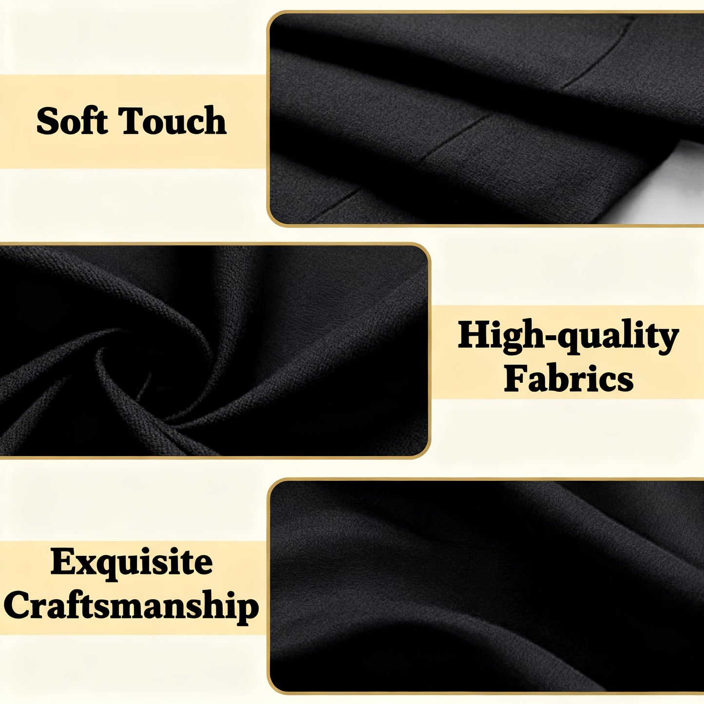 2 Panels 52x84 in/ 132x213 cm 100% Blackout Curtains Soft & Durable, Easy to Clean for Bedroom, Living Room, Office, Hotel, Bathroom, Van Garage, Christmas Modern decoration, black, Grey, Beige 52x63 in/ 132x160 cm 52x95 in/