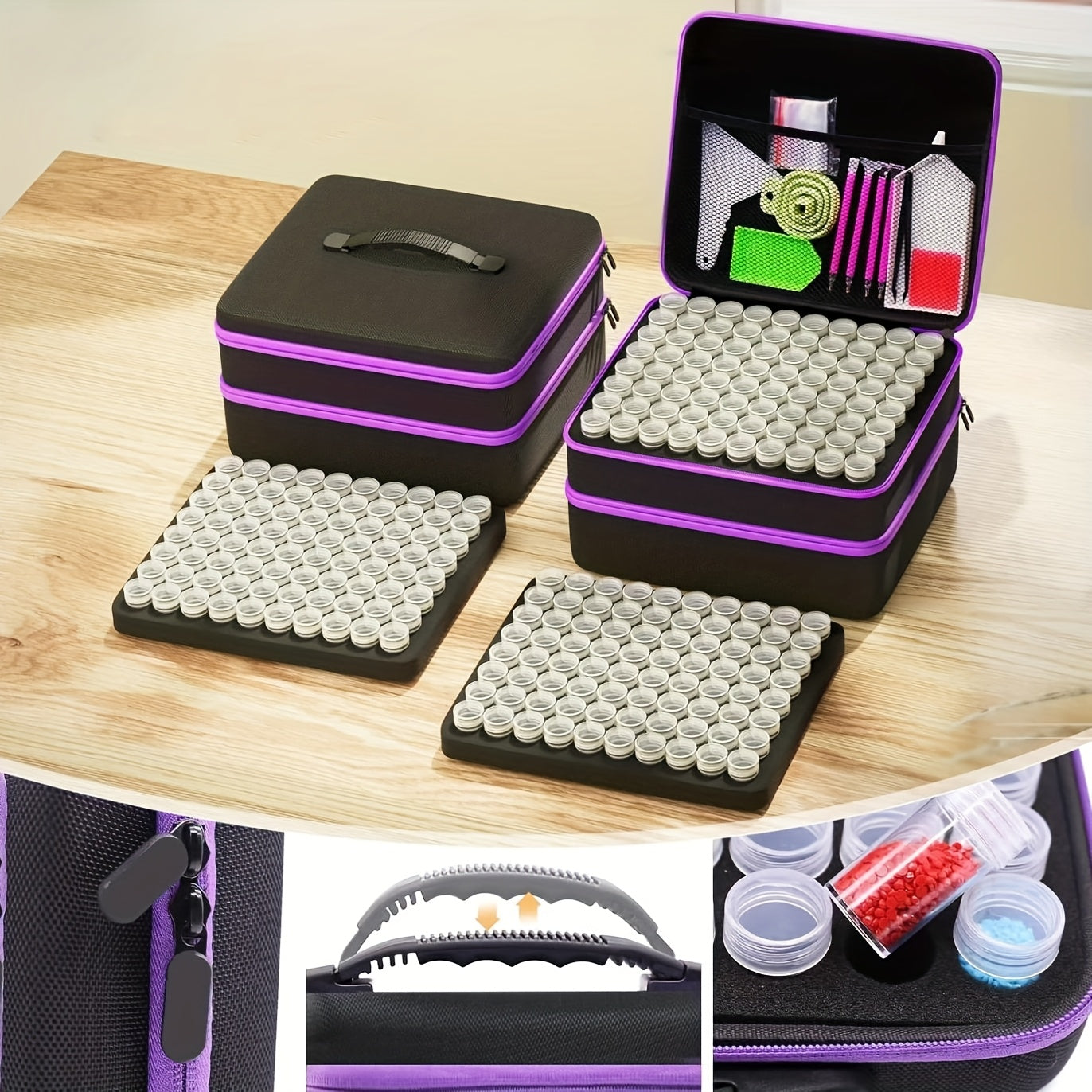 Christmas Gifts: Diamond Painting Storage Container, 240 Slots Diamond Art Accessories And Tools, Diamond Art Organizer With Diamond Painting Kit Jewelry Beads Shockproof Ja