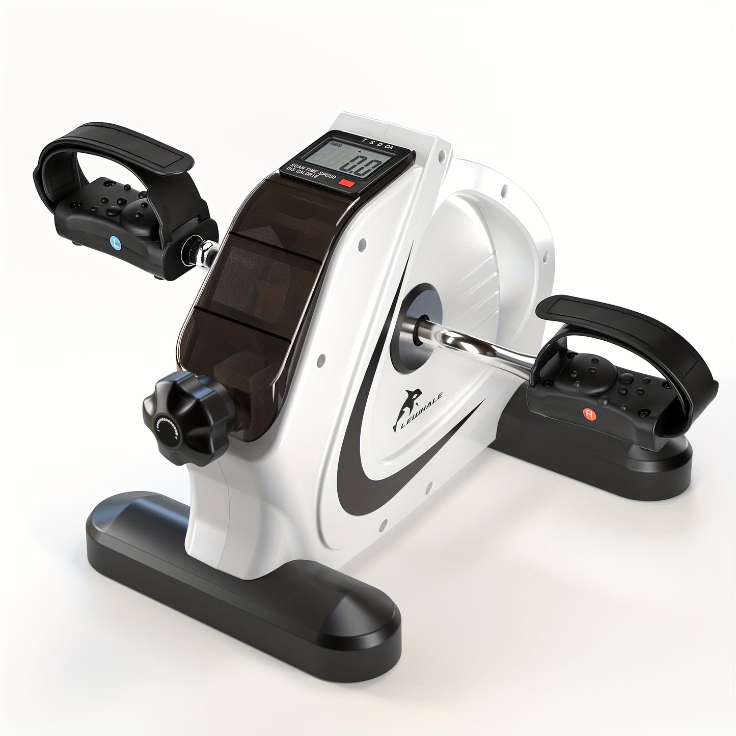 Compact Elliptical Machine: A Dual-Function Exercise Bike for Both Arms And Legs, Suitable for Home And Office Use. Features an LCD Display, 8 Resistance Levels, Silent Operation, And a Weight Capacity of 350 Pounds. Ideal fo