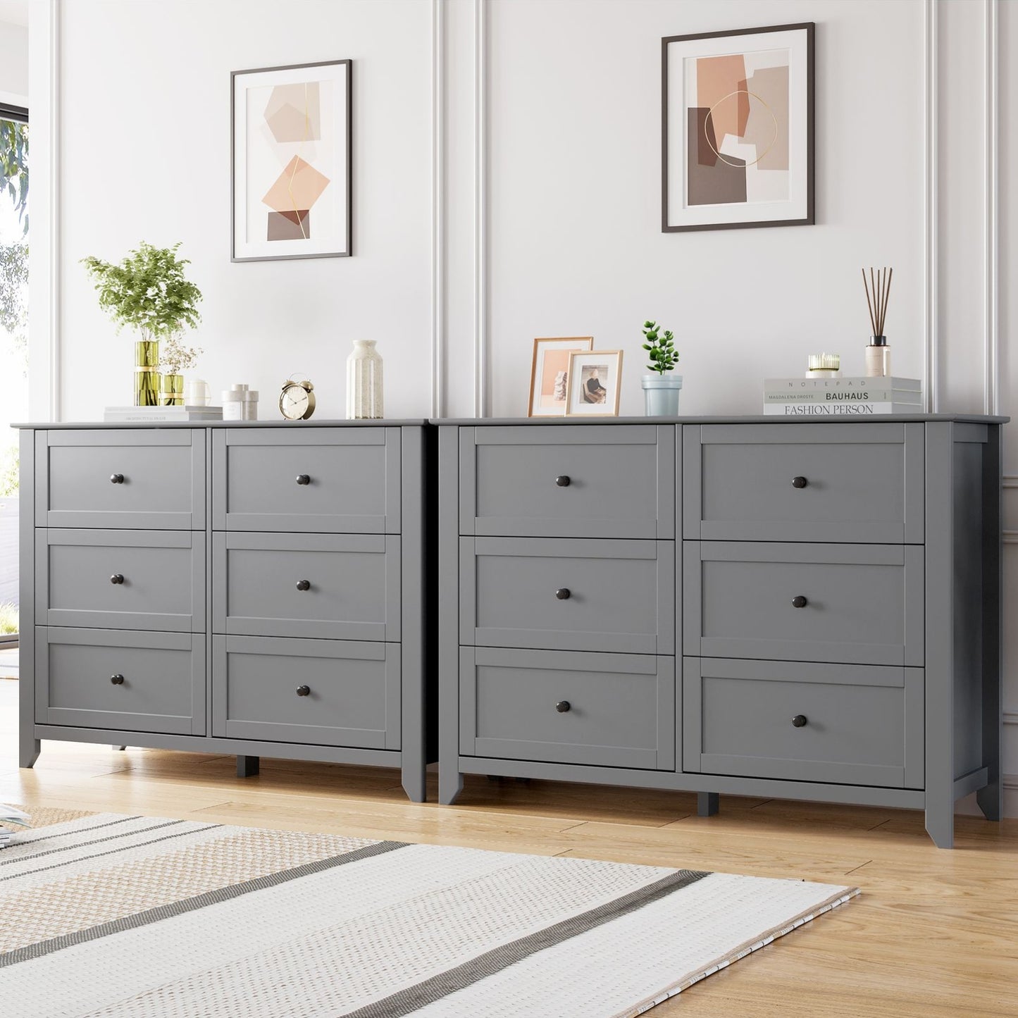 Modern 6-Drawer Storage Cabinet with an Upgraded Design, Crafted from Sheet Material And Featuring a Durable U1 Drlac 6002 Painted End. This Functional Storage Solution Is Perfect for Home Or Office Use, Ideal for Room Decor,