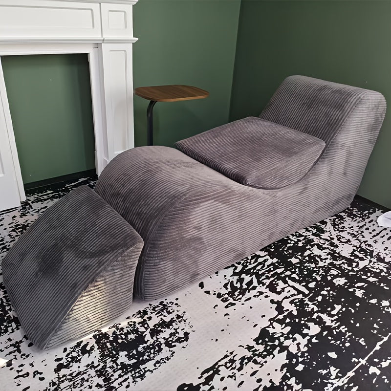 Yoga Lounger Chair - Adult Ergonomic Design, Corduroy Cushioned Sponge, Non-slip Bottom Yoga Chair For Bedroom, Living Room, Indoor And Outdoor Sports Furniture With Cushion Pillow