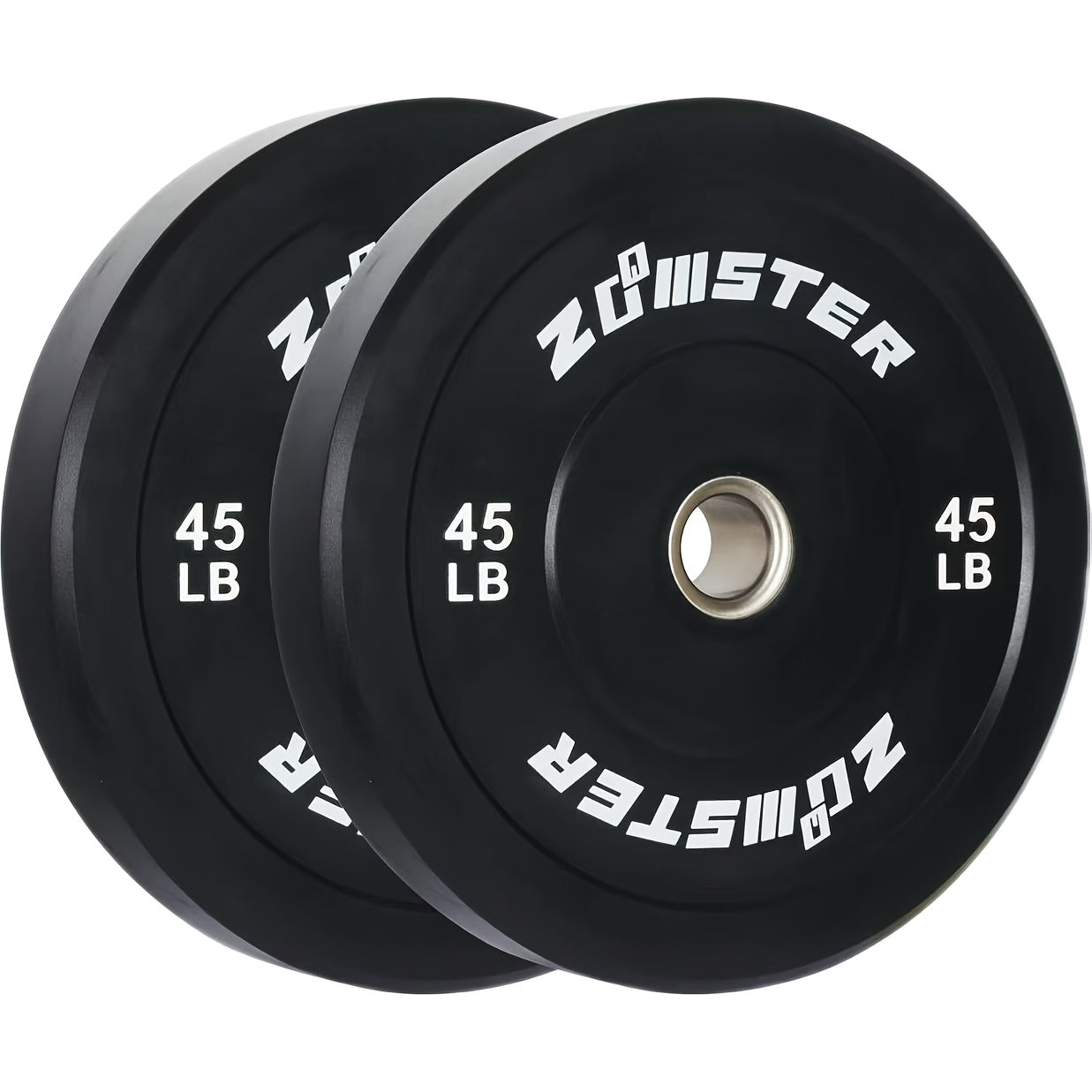 Olympic Weight Plates | Rubber Bumper Plates with Steel Insert for Strength Training and Weight Lifting, Multiple Options Available