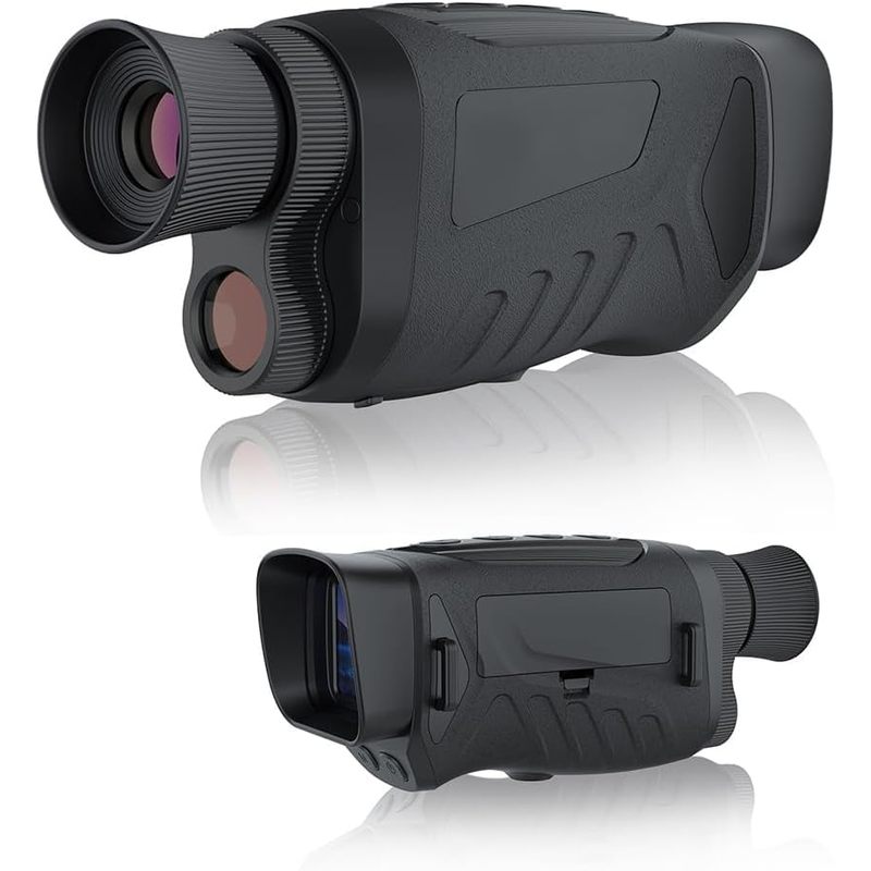 Rechargeable 2.5K 48MP Digital Infrared Night Vision Goggles with 8X Zoom - Ideal for Camping, Bird Watching, and Observation - Black Binoculars for Adults