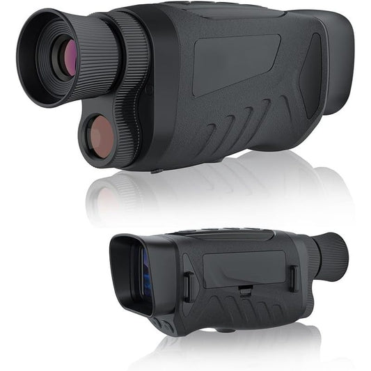 Rechargeable 2.5K 48MP Digital Infrared Night Vision Goggles with 8X Zoom - Ideal for Camping, Bird Watching, and Observation - Black Binoculars for Adults