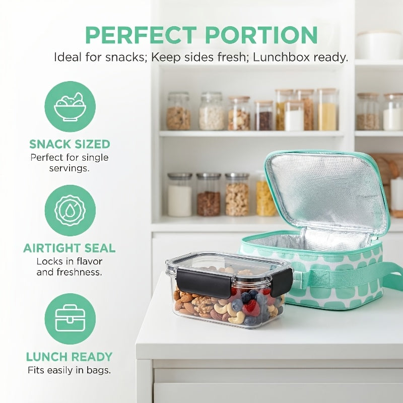 16/24pcs (16oz/27oz/34oz) Large-capacity Refrigerator Storage Containers, Made of High-transparency Food-grade PET Material, Suitable for Refrigerator and Organization.