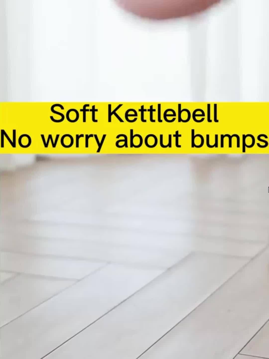 1pc Rose Red Soft Kettlebell Weighing 5-30LB, Suitable For Different Exercise Cycles, Enhancing Strength, Suitable For Families Or Friends, Suitable For Home Fitness And Gym, PE Polyethylene Kettlebell