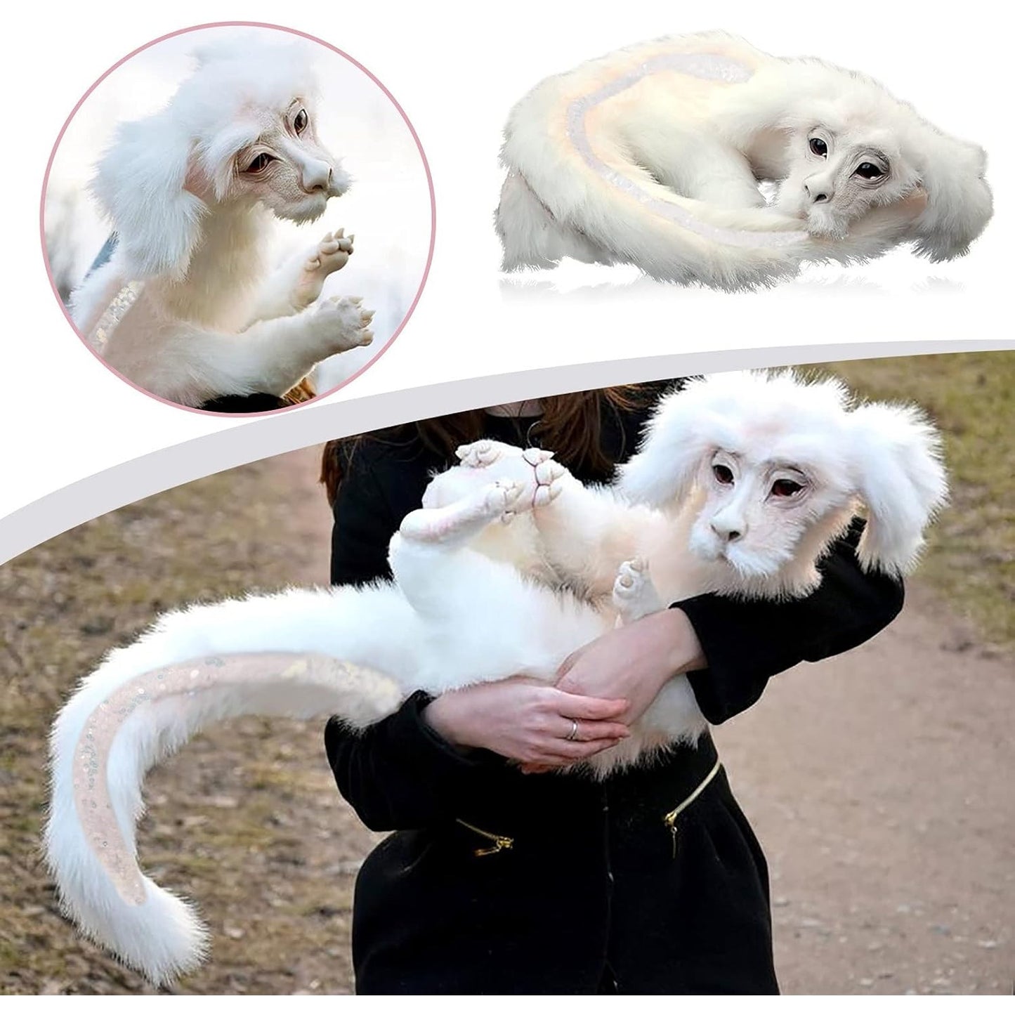 Handmade Falkor Luck Dragon Plush Doll | Large Soft Collectible Figure from The Neverending Story, Polyester and Cloth, Nostalgic 80s Gift, Cuddly Icon for Christmas and Year Round, Perfect for Fans and Collectors