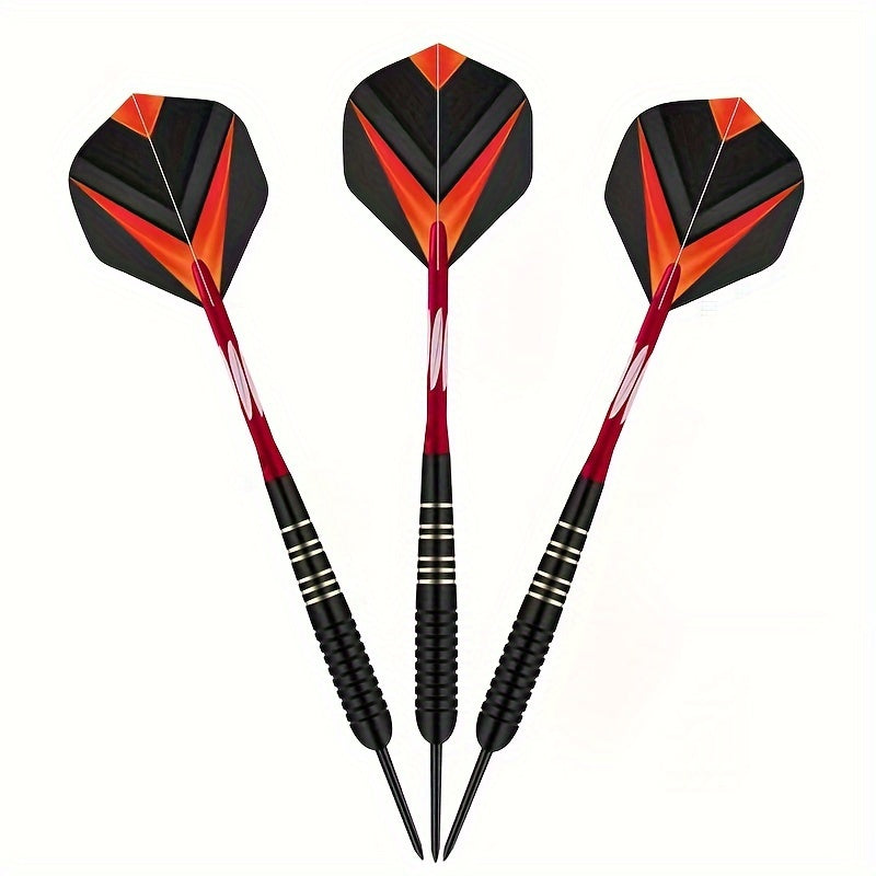 3pcs/set Professional Darts Free Carry Box 23g Total Length 16. 1.97inch Black Golden Color Steel Tip Darts With Aluminum Shaft Brass Dart Set With Steel Tip