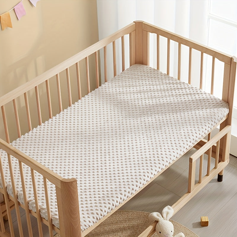 1pc Baby Bed Sheet, Super Soft And Comfortable, Machine Washable, Elastic Edge - Oval Shaped Bed Edge, Rectangular Pad/mattress Protection Pad - Convertible Home Mattress Sheet Cover