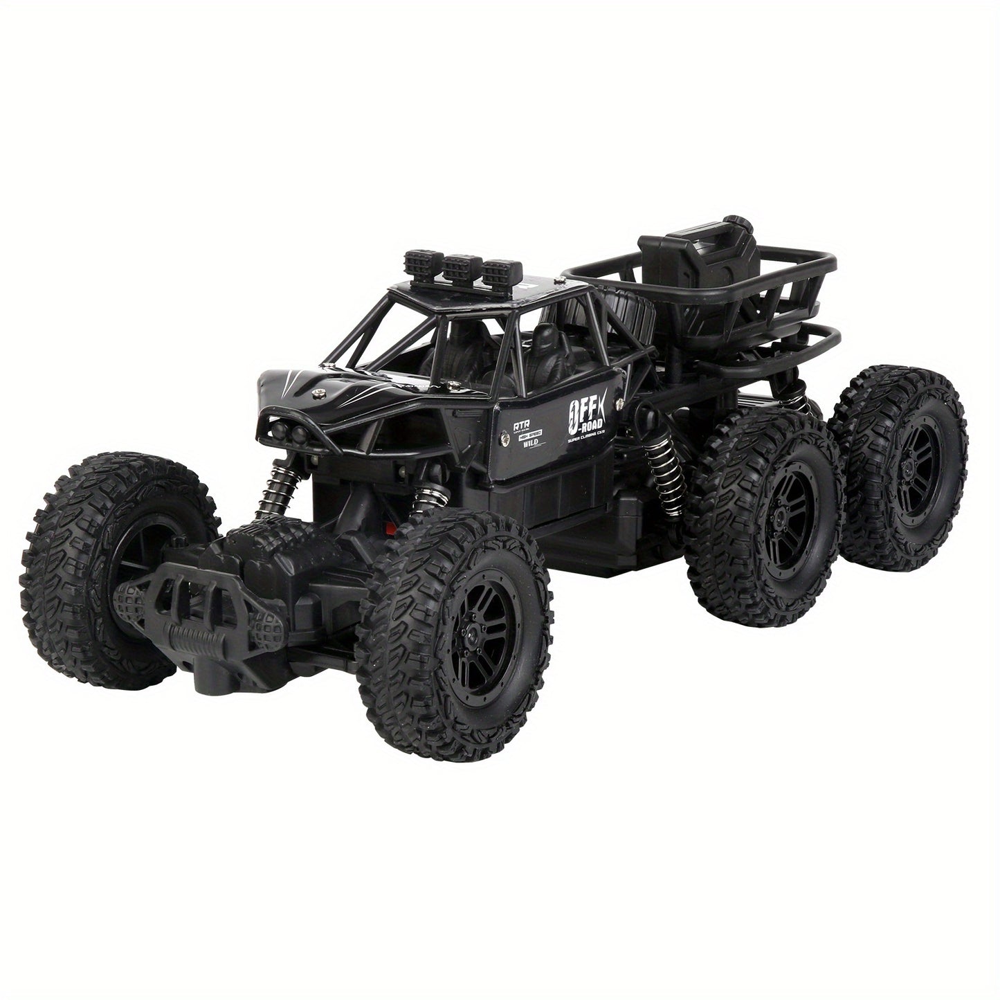Six-Wheel Alloy Remote Control Car, All-Terrain Electric Toy Vehicle, 2.4GHz R/C Off-Road Car, High-Speed Climbing Car with Headlights And Shock Absorbers