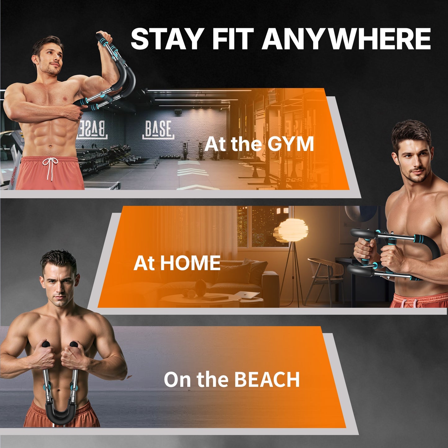 MERACH Adjustable Arm and Chest Muscle Trainer Arm Strength Training Bar Versatile Exercise Equipment for All Levels Men's Fitness Equipment for Effective Strength Training Gym Accessories