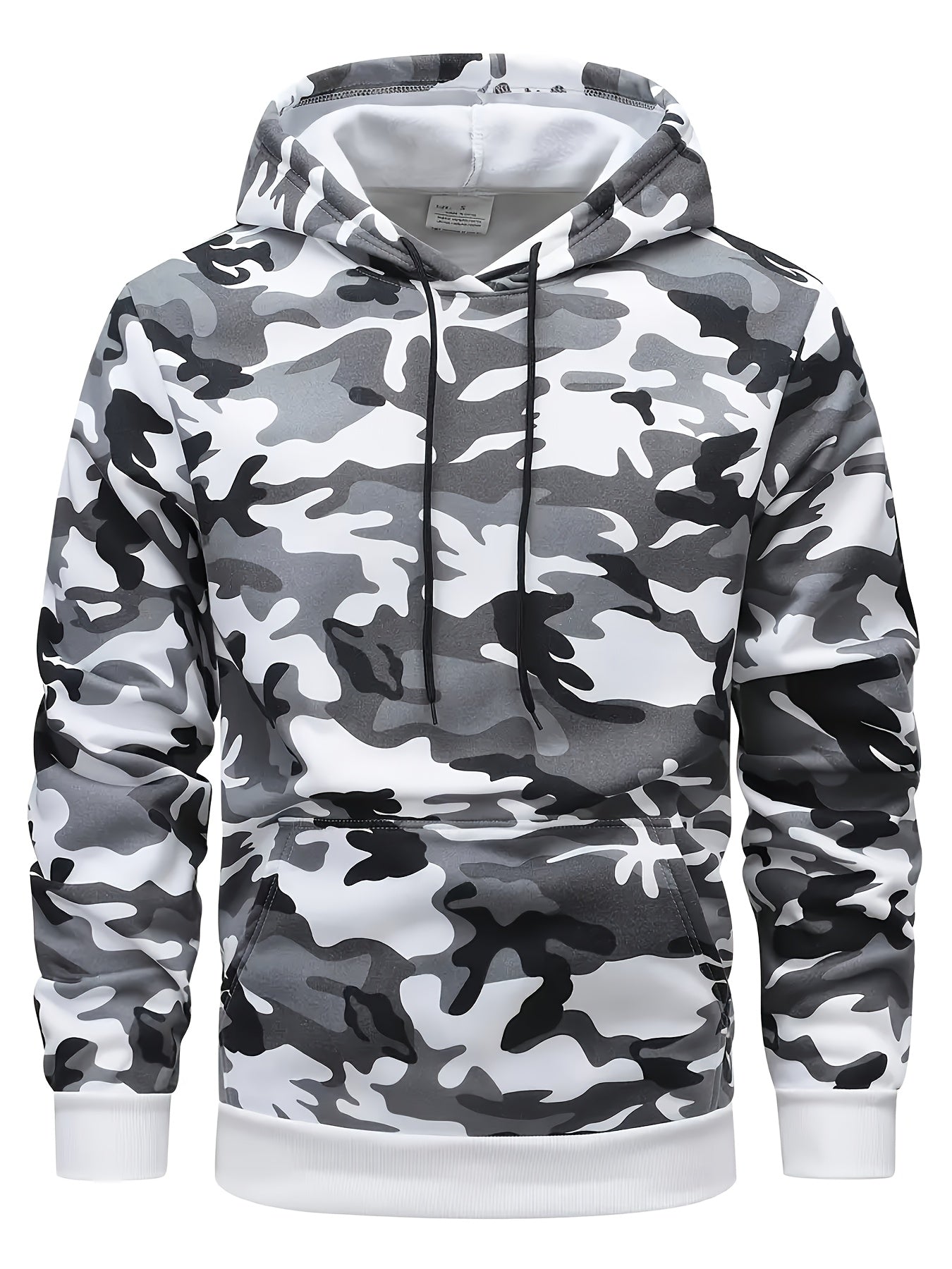 A Set of Two Men'S Casual Hooded Sweatshirts with a Camouflage Design And Kangaroo Pockets, Along with Matching Sports Trousers, Ideal for Streetwear, Outdoor Activities, Hiking, Fitness, Training, Vacations, Parties, Gifts,
