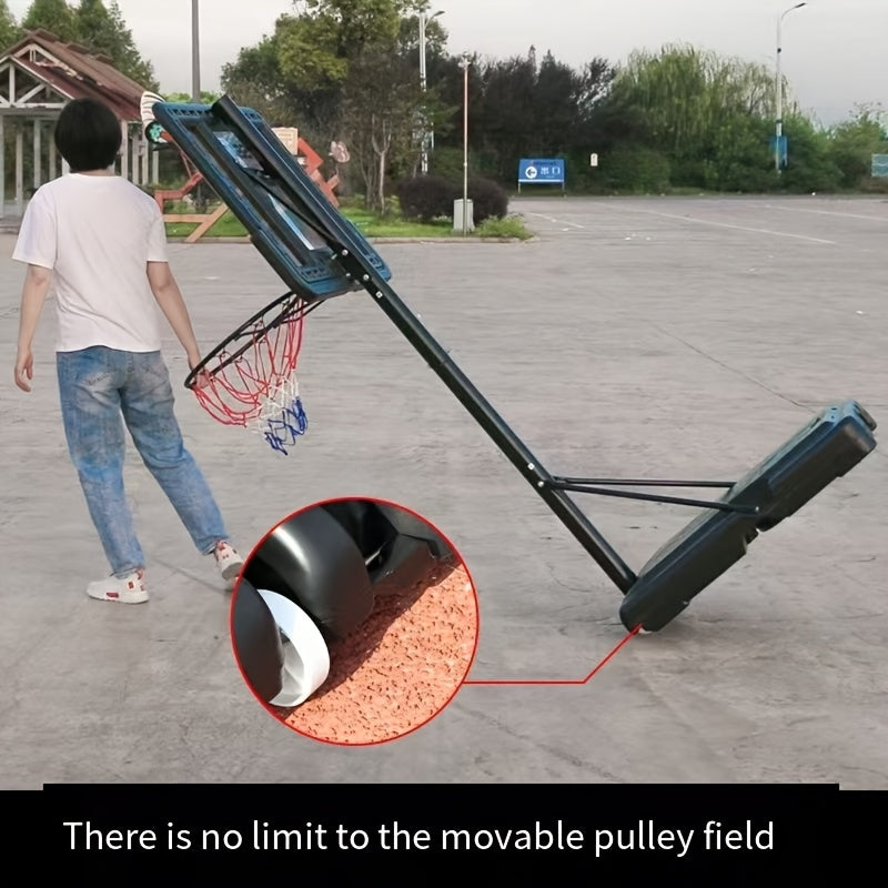 Portable Adjustable Basketball Hoop for Driveway & Backyard