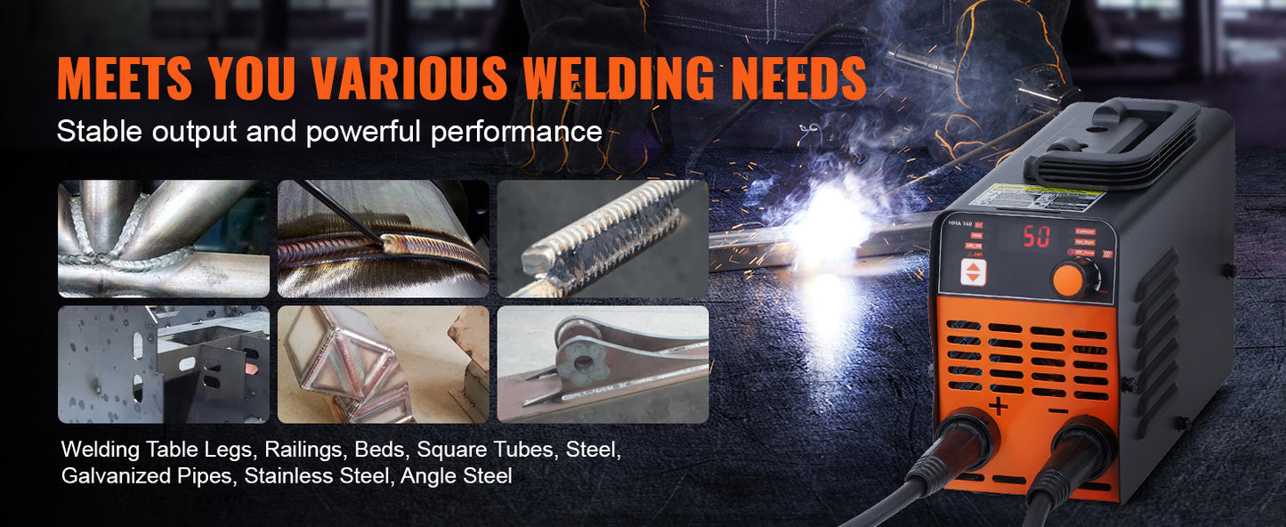 SucceBuyStick Welder 140A/160A/200A ARC/Lift TIG 2-IN-1 Welding Machine with IGBT Inverter Portable MMA Welder Machine Hot Start