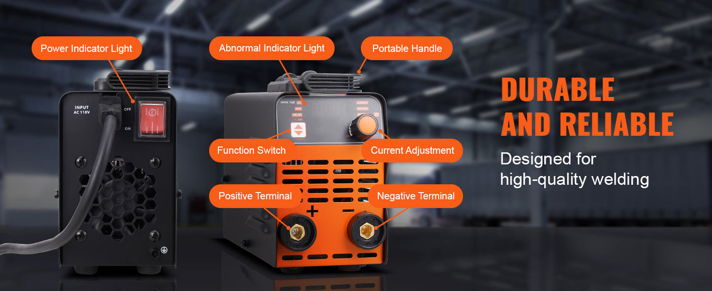 SucceBuyStick Welder 140A/160A/200A ARC/Lift TIG 2-IN-1 Welding Machine with IGBT Inverter Portable MMA Welder Machine Hot Start